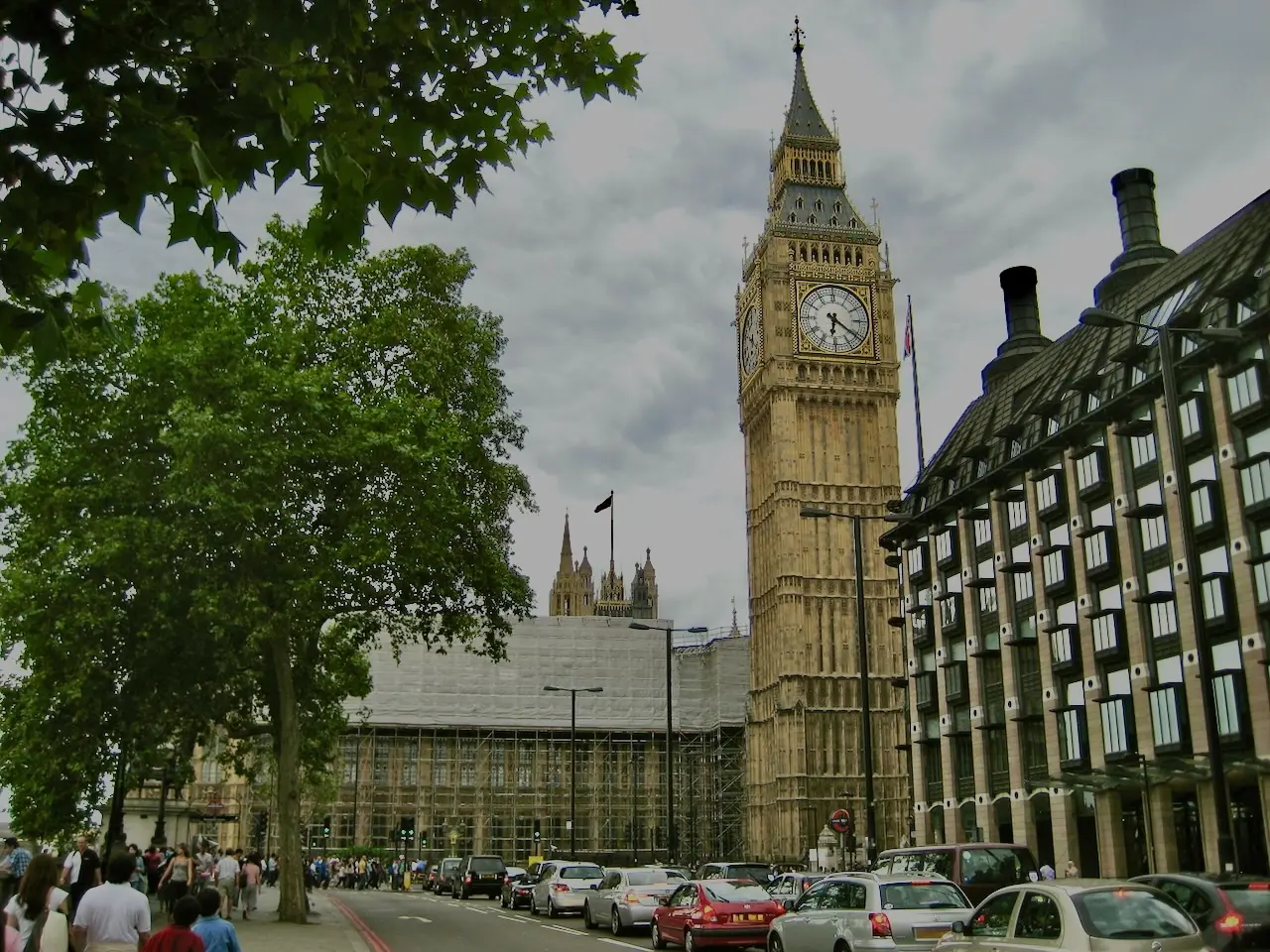 The streets of Westminster, in London.